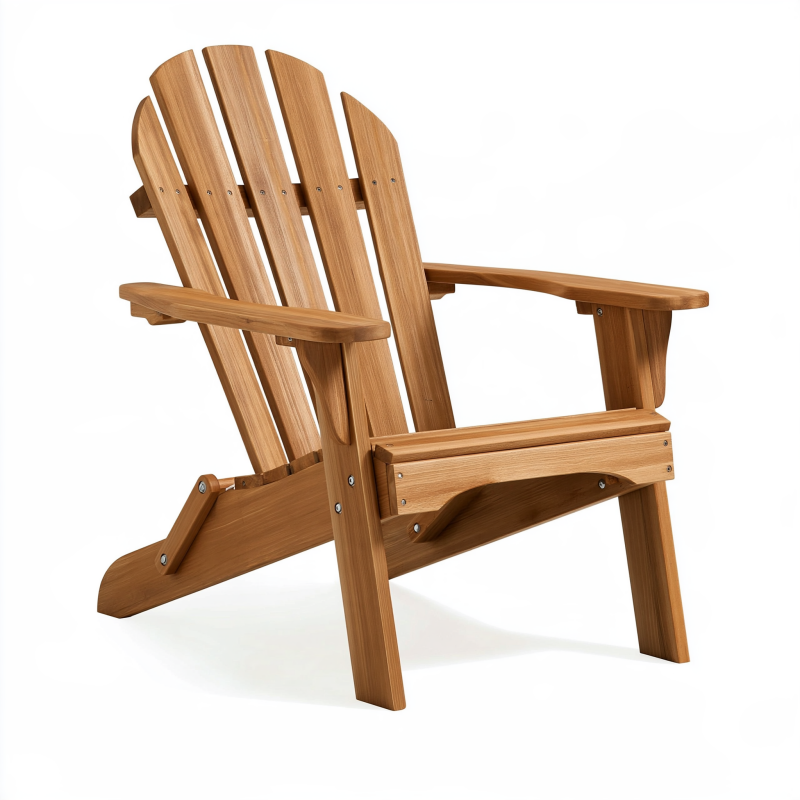 Gartenstuhl 80 x 92 x 98 cm Holz Braun im Adirondack-Stil mit Armlehnen
